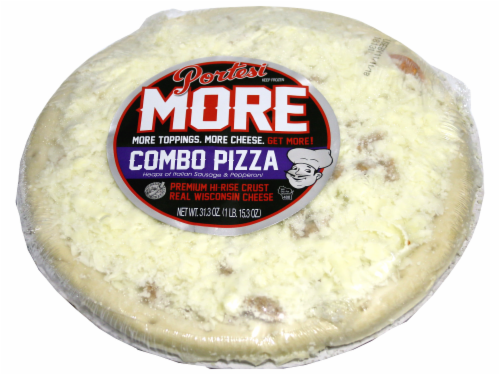 Portesi Premium Combo Italian Sausage & Pepperoni Hi-Rise Crust Pizza Perspective: front