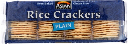 Asian Gourmet Plain Rice Crackers Perspective: front