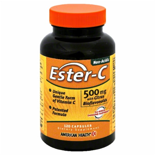 American Health® Ester-C Vitamins Capsules 500mg 120 Count Perspective: front