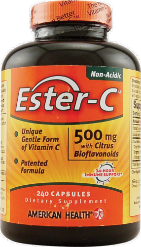 American Health Ester-C Vitamins 500mg 240 Count Perspective: front