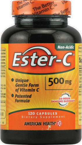 American Health Ester-C Capsules 500mg Perspective: front