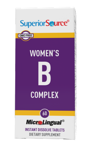 Superior Source Women's B Complex Instant Dissolve Tablets 60 Count Perspective: front