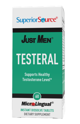 Superior Source Just Men Testeral Instant Dissolve Tablets Perspective: front