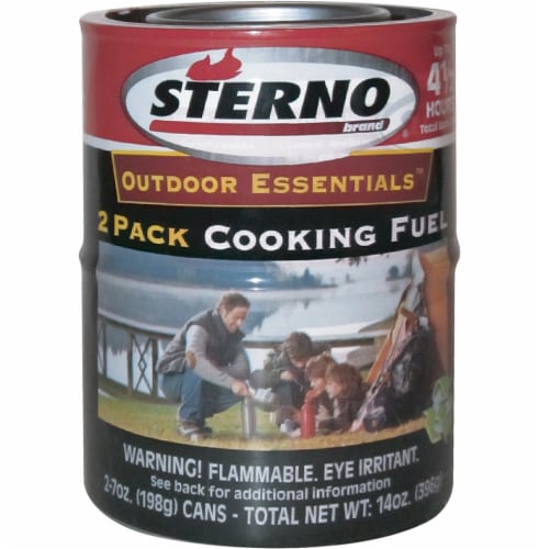 Sterno Canned Heat Cooking Fuel Perspective: front