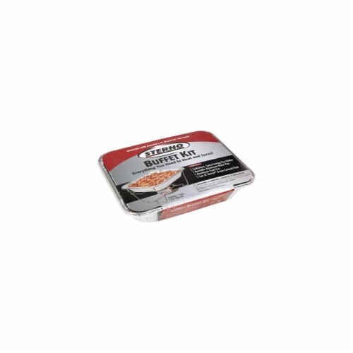 Sterno Group 6501019 Small Buffet Kit - Silver Perspective: front