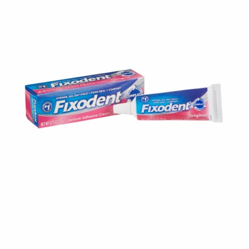 Fixodent Original Denture Adhesive Cream Perspective: front