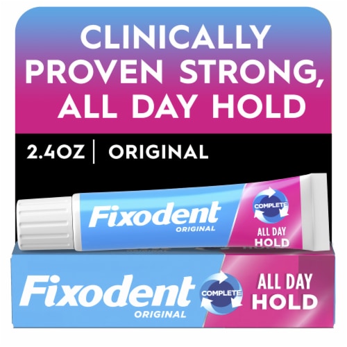 Fixodent Original Secure Denture Adhesive Perspective: front