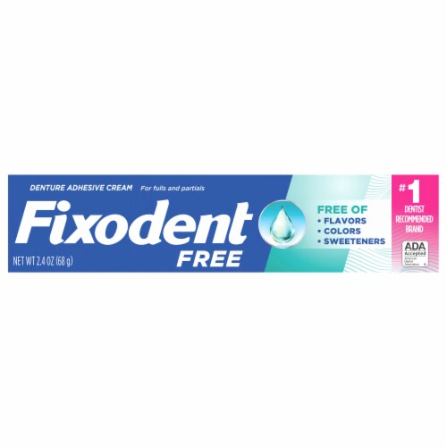 Fixodent Complete Free Denture Adhesive Cream Perspective: front