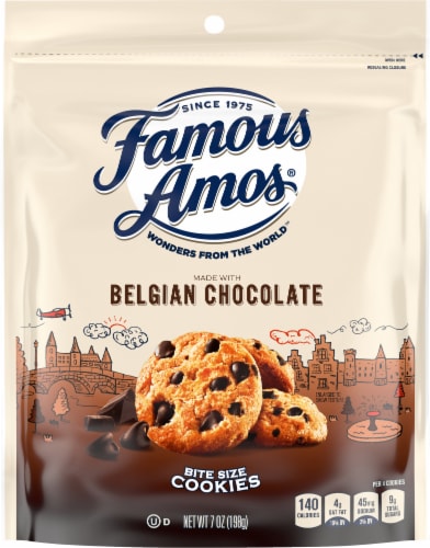 Famous Amos® Belgian Chocolate Chip Cookies Perspective: front