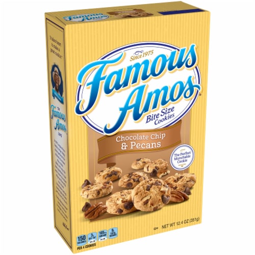 Famous Amos Chocolate Chip & Pecan Bite-Size Cookies Perspective: front