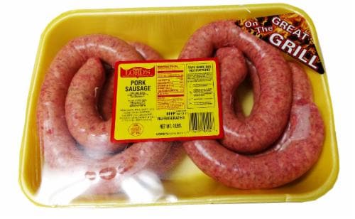 Lord's Pork Sausage Perspective: front