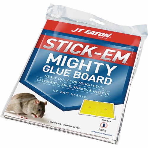 JT Eaton Stick-Em Mighty Glue Board Mouse & Rat Trap 157 Perspective: front