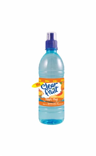 Clearfruit Naturally Flavored Peach Fling Non-Carbonated Water Beverage Perspective: front