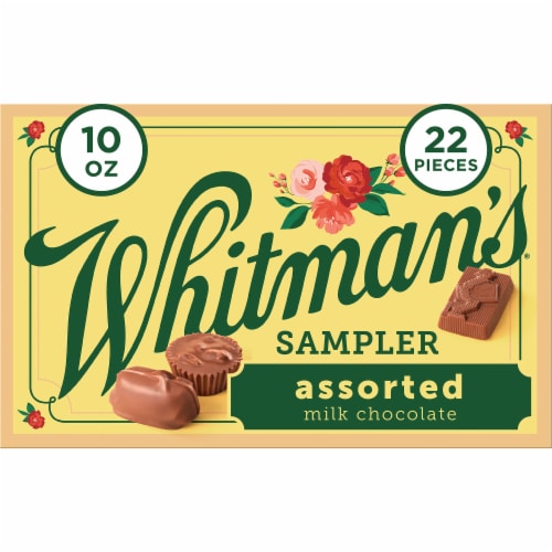 WHITMAN'S SAMPLER Assorted Milk Chocolate Gift Box Perspective: front