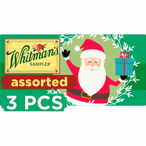 WHITMAN'S SAMPLER Christmas Assorted Chocolate Gift Box Perspective: front