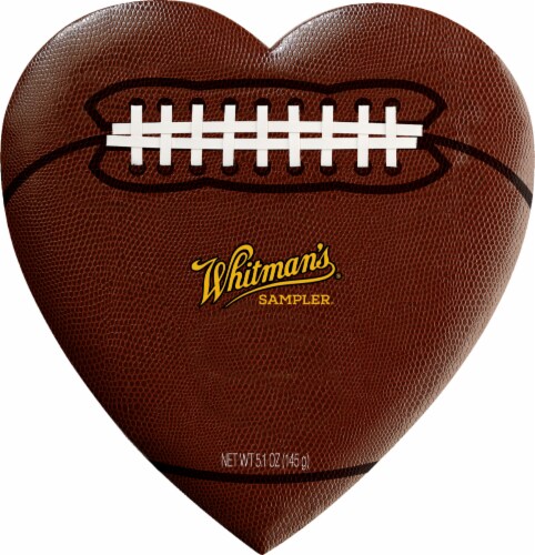 Whitman's Sampler Assorted Chocolates Sports Heart Box Perspective: front