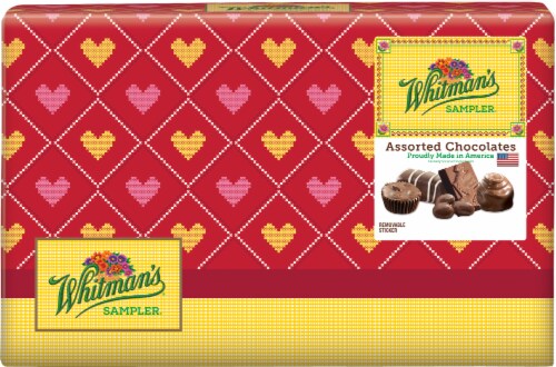 Whitman's Sampler Assorted Chocolate Box Perspective: front