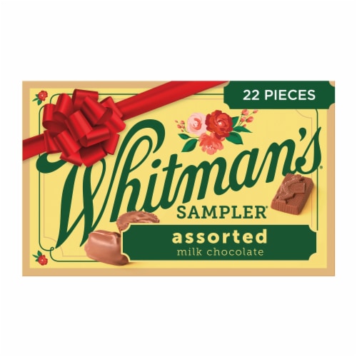 WHITMAN'S SAMPLER Christmas Assorted Milk Chocolate Gift Box Perspective: front