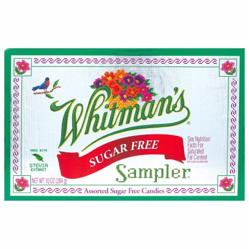 Whitman's Holiday Sugar Free Chocolate Sampler Gift Box Perspective: front