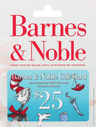 Barnes & Noble $25 Dr. Suess Gift Card Perspective: front