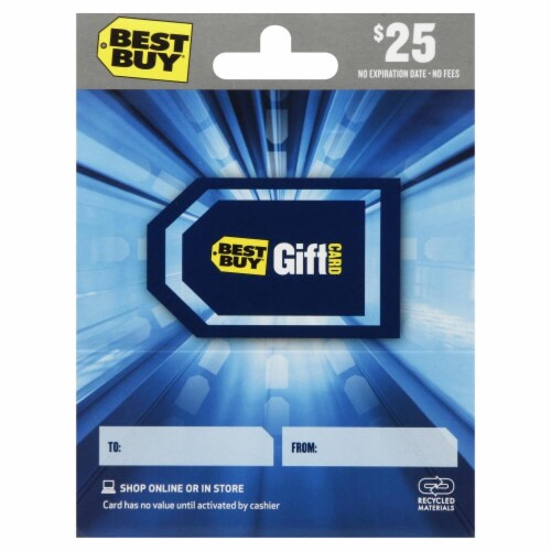 Best Buy $25 Gift Card Perspective: front