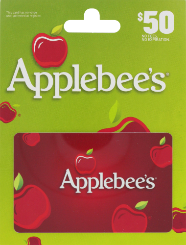 Applebee's $50 Gift Card Perspective: front