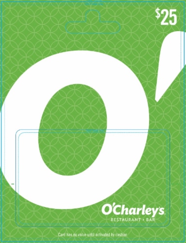 O'Charley's $25 Gift Card Perspective: front
