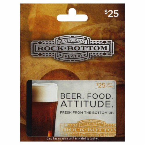 Rock Bottom $25 Gift Card Perspective: front