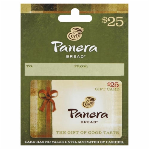Panera Bread 25 Gift Card, 1 ct Kroger