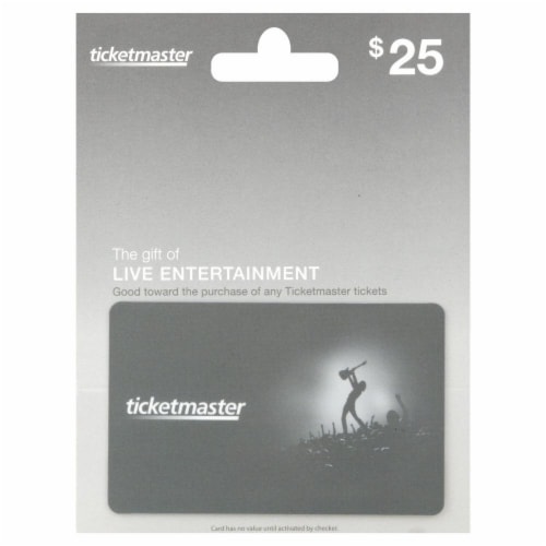 Ticketmaster 25 Gift Card 1 ct Kroger