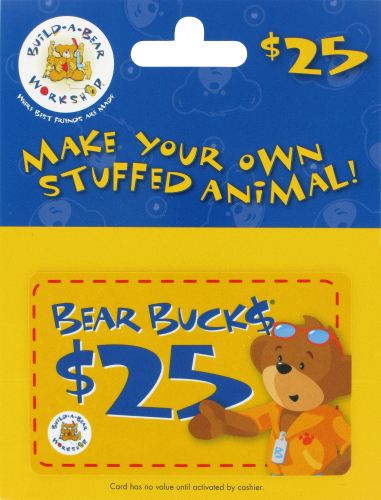 BUILD-A-BEAR Happy Birthday, Bear and Rabbit 2007 Gift Card ( $0 )