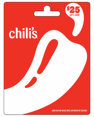 Chili's $25 Gift Card Perspective: front