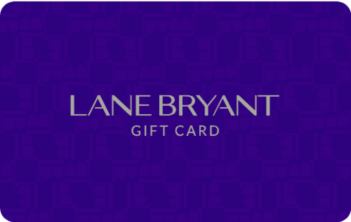 Lane Bryant $25 Gift Card Perspective: front