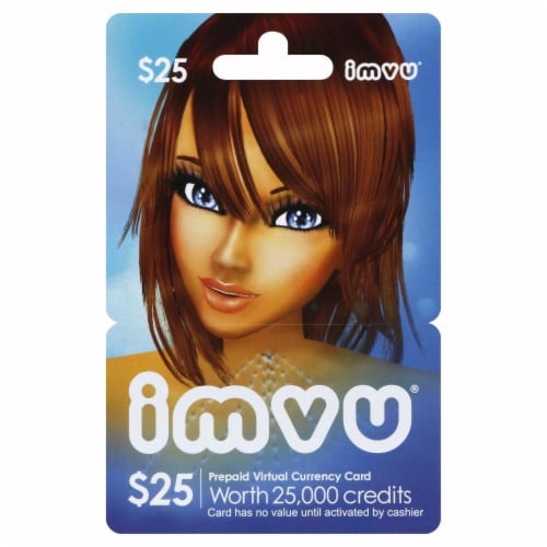 Imvu $25 Gift Card Perspective: front