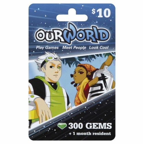Our World $10 Gift Card Perspective: front