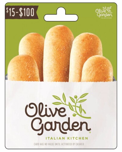Olive Garden $15-$100 Gift Card Perspective: front