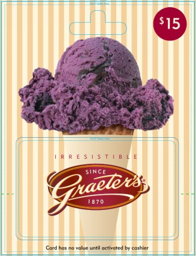 Graeter's $15 Gift Card Perspective: front