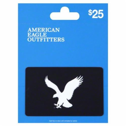 American Eagle $25 Gift Card Perspective: front