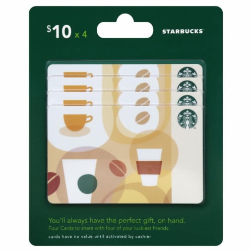 Starbucks $10 Gift Card Multipack Perspective: front