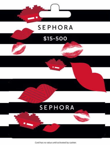 Sephora $15-$500 Gift Card Perspective: front