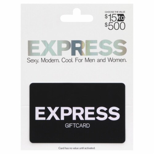 Express Variable Amount Gift Card Perspective: front