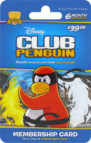 Club Penguin 6 Month $39.95 Membership Card, 1 Count - Pick 'n Save