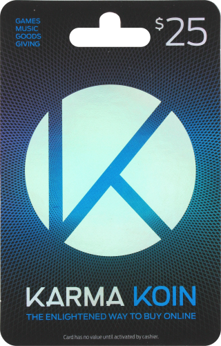 Nexon Karma Koin $25 Gift Card Perspective: front