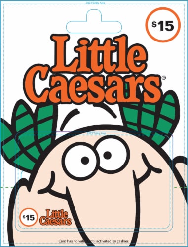 Little Caesars $15 Gift Card Perspective: front