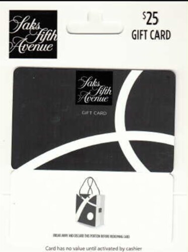 Saks Fifth Avenue $25 Gift Card, 1 ct - Foods Co.