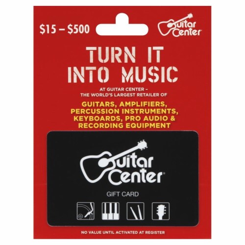 Guitar Center Variable Amount Gift Card 1 ct Harris Teeter