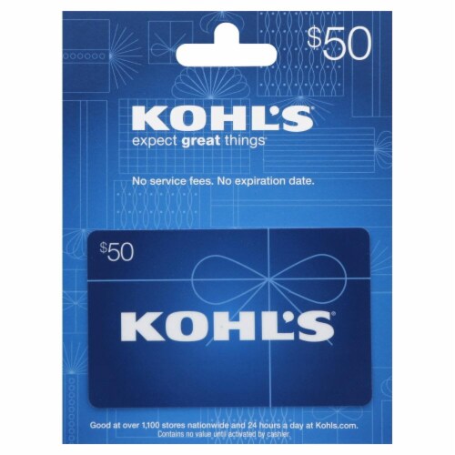 Kohl's $50 Gift Card Perspective: front