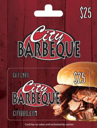 City Barbeque $25 Gift Card Perspective: front