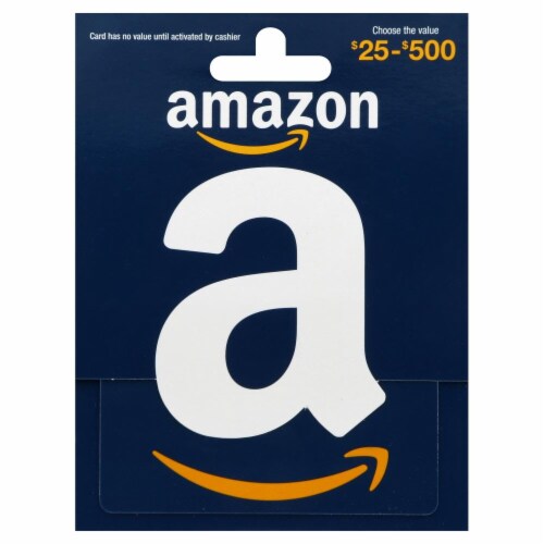 Amazon.com Variable Amount Gift Card Perspective: front