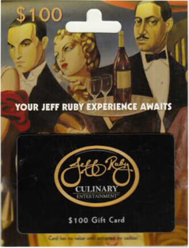 Jeff Ruby $100 Gift Card Perspective: front
